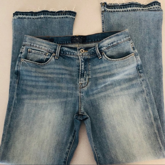 Lucky Brand Denim - LUCKY BRAND Brooke Flare Raw Hem Light Wash Jeans